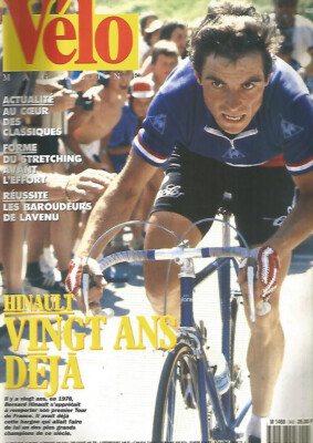 b>VELO</b> <b>MAGAZINE</b> - <b>N° 342</b> - Mai <b>1998</b>; <b>Hinault</b> <b>20</b> <b>ans</b> <b>déjà</b>/ <b>Jalabert</b