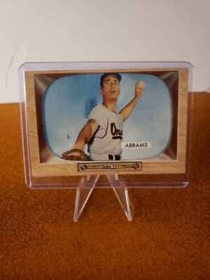 1955 Bowman #55 Cal Abrams Orioles nice!
