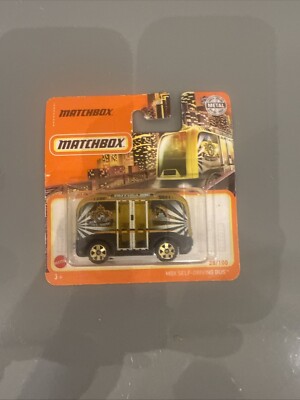 Matchbox MBX Self-Driving Bus (schwarz) sealed auf kurzer Karte 28/2021