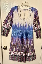 **SALE** Very Flattering Multi-Colored Empire Waist Tunic XL, Wear With Leggings