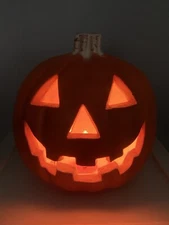 VTG 1998 The Paper Magic Group Halloween Jack O Lantern Pumpkin Plug-In Lighted