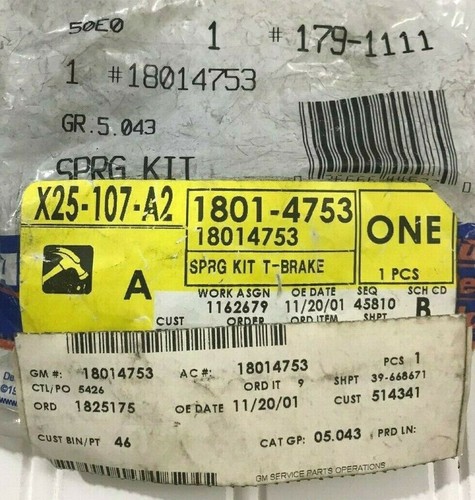 18014753 GM Rear Break Hold Down Spring/ Drum Break Shoe Anchor Pin Free US SHIP - Picture 2 of 2