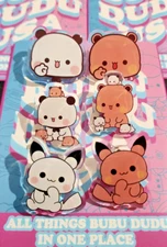 Bubu & Dudu High Quality Acrylic 6pcs Pin Set!