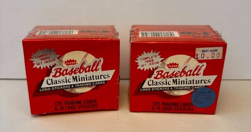 1986 Fleer Classic Miniatures sets (2) (Factory Sealed) Gwynn, Henderson, + more