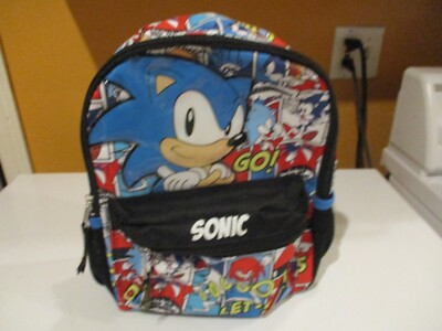Sonic the Hedgehog 12'' Comic Book Youth Backpack- Zipper Pouch VG++++