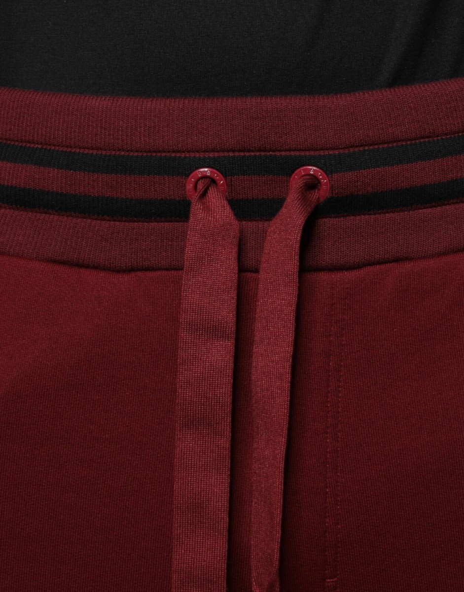 DOLCE & GABBANA Pants Dark Red Cotton Men Jogger Sweatpants IT50