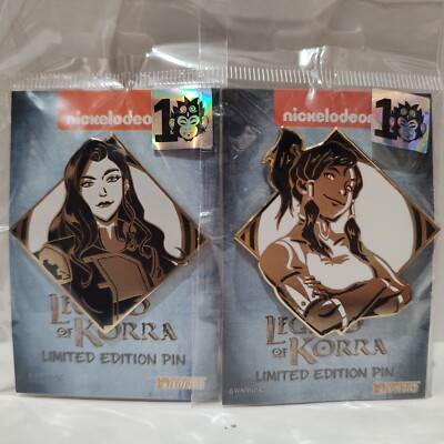 The Legend of Korra & Asami Sato Limited Edition Collectible Enamel Pins Set