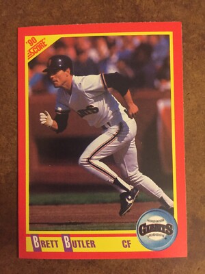 Brett Butler 236 Score 1990 MLB Baseball Trading Card | eBay