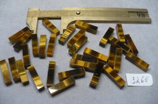 10 Tigerauge  Quader   angebohrt  ca 20 mm Nr 3260