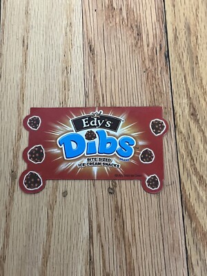 VTG 90s Edy's Dibs Ice Cream Fridge Magnet Promo Advertising