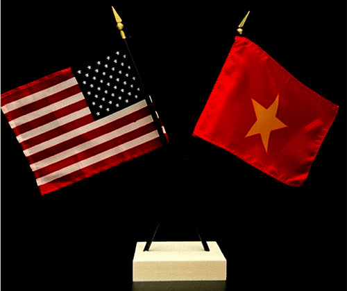 1 American & 1 Country Mini Rayon 4"x6" Desk Flag Set with Crossed 2-Hole Base - Picture 179 of 182