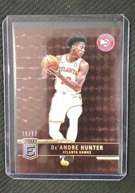 2021-22 Donruss Elite De'Andre Hunter Bronze FOTL SSP Exclusive 16/17 Hawks Mint