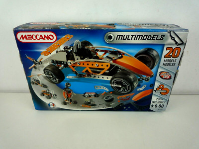 MECCANO 6550 MULTIMODELLE 20+ MODELLE 230+ TEILE & 3V MOTOR