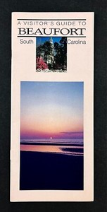 1990s Beaufort South Carolina Visitors Guide Vintage Tourist Travel Brochure SC