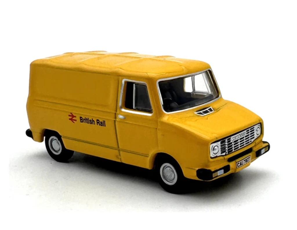 VANS Modellino furgone BN 1:76 giallo British Rail consegna auto in metallo pressofuso