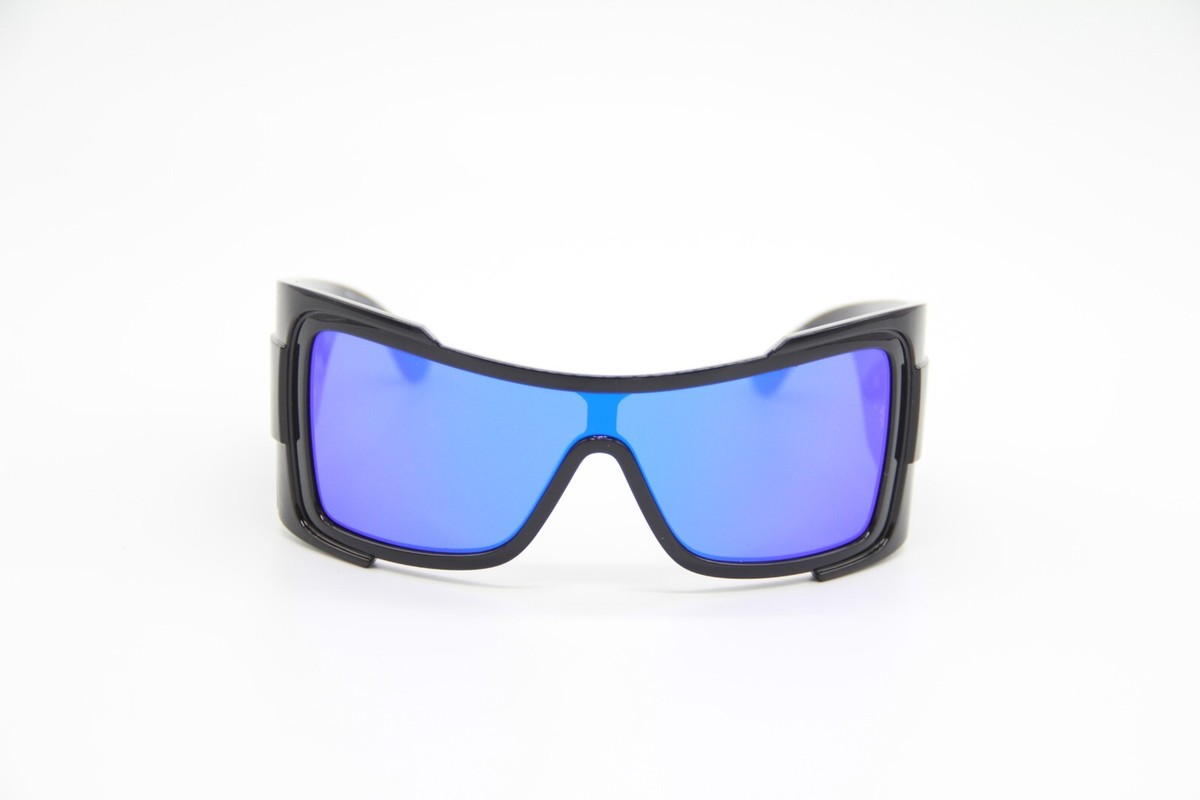 NEW VE4451 GB1/55 BLACK BLUE OVERSIZED SHIELD SUNGLASSES VERSACE MOD 4451 NEW VE4451 GB1/55 BLACK BLUE OVERSIZED SHIELD SUNGLASSES  main image 2