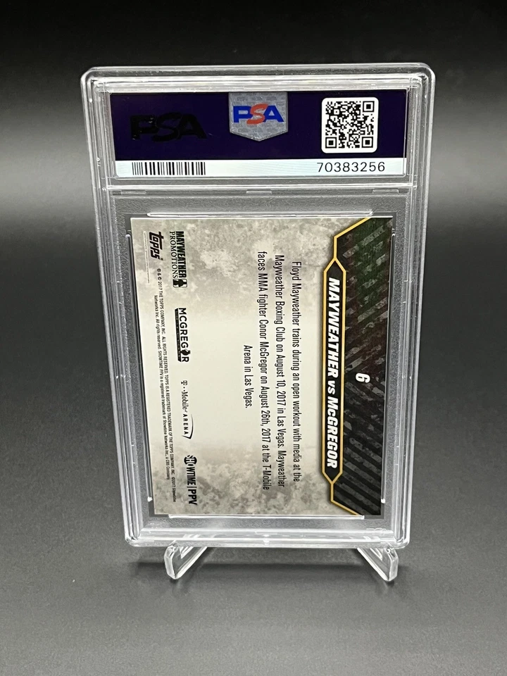 2017 Topps On Demand Floyd Mayweather Trains Mayweather Vs McGregor #6 Psa 10 - Image 2 of 2