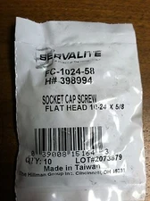 SOCKET FLAT HEAD CAP SCREW 10-24 X 5/8" PACK OF 10