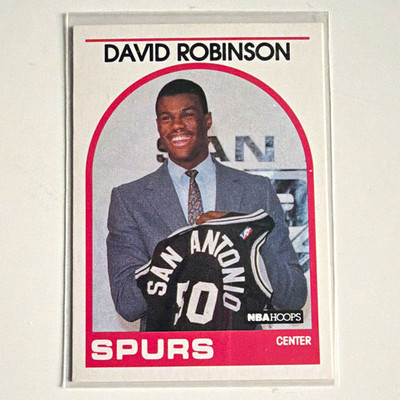 1989-90 NBA Hoops David Robinson Rookie Base #138 San Antonio Spurs NBA Card