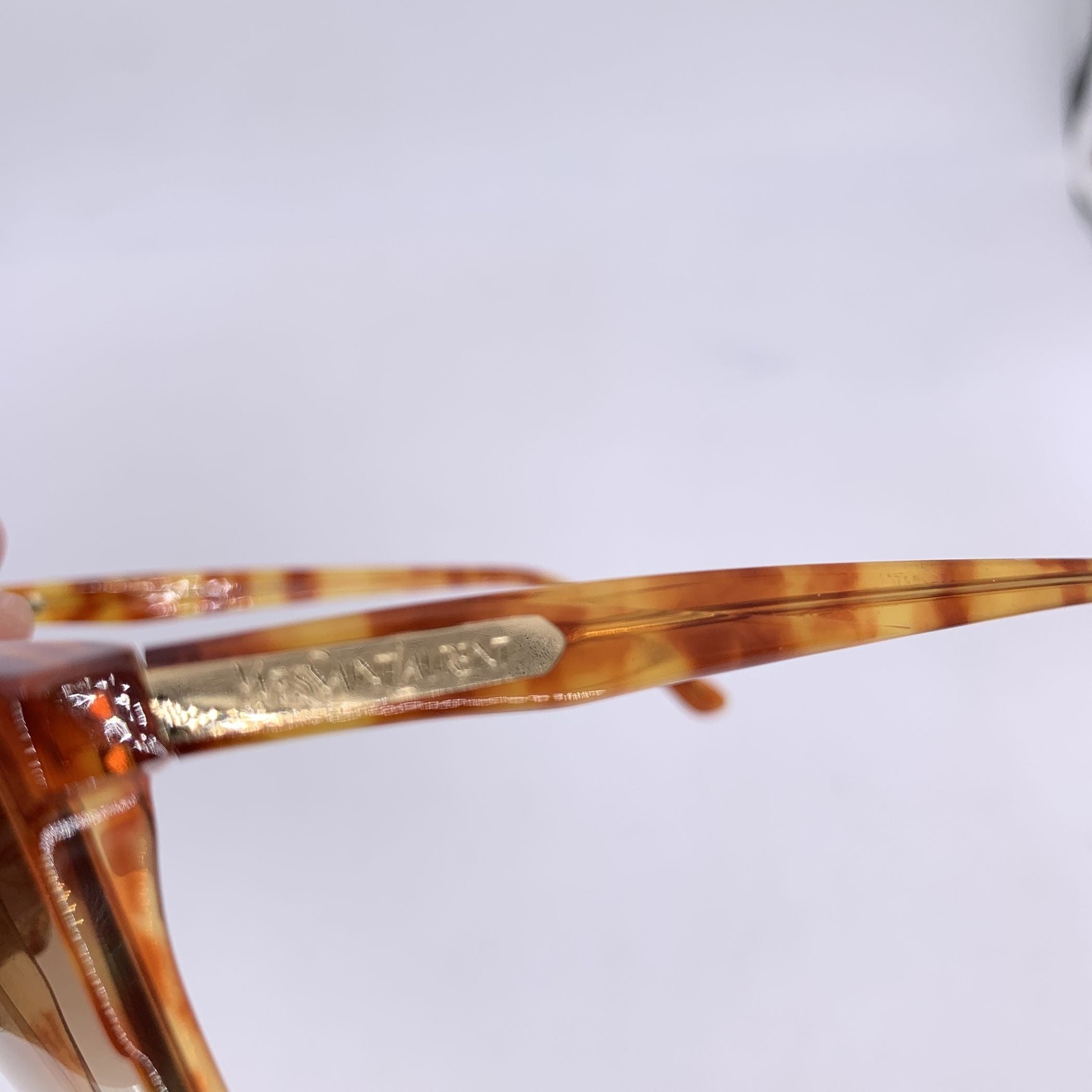 Yves Saint Laurent Vintage Occhiali da sole marrone chiaro Avana MEMNON 54 15