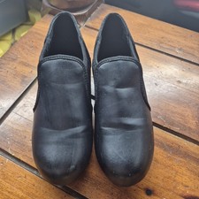 Weissman Black Slip-on Tap Dance Shoe black Size 1YM Style W1500