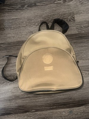 Versace Parfums Bronze Nylon Medium Backpack Bag