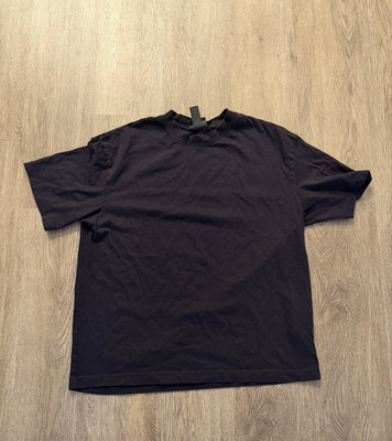 H&M Loose Fit Coupe Ample Men's T-Shirt Size Large Navy Blue