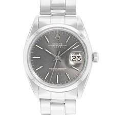 Rolex Oyster Perpetual Date 34 1500 Vintage Grey Index Steel Oyster Mens Watch