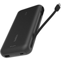 Belkin Boostcharge 20000Mah Power Bank, Integriertes Usb-C-Kabel – Schwarz