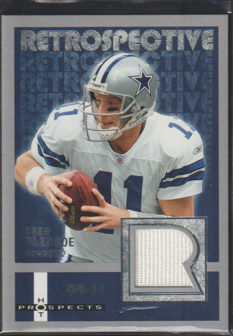 2006 Fleer Drew Bledsoe Cowboys Game Used Jersey Football Card