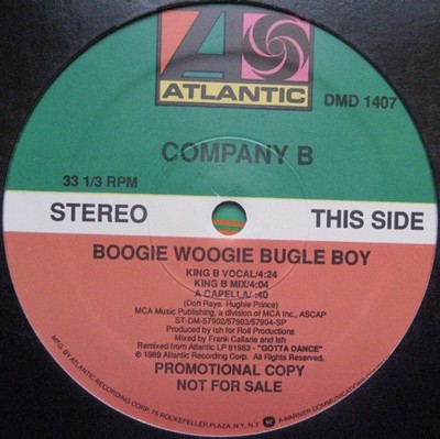 Company B - Boogie Woogie Bugle Boy (12'', Promo)