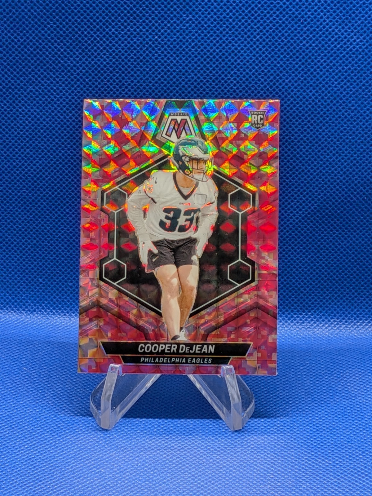 2024 Panini Mosaic - Rookies Cooper DeJean #340 Camo Pink Mosaic Prizm (RC)