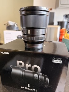 Viltrox Pro AF 75mm f/1.2 Auto Focus Prime Portrait E-mount Lens for Sony