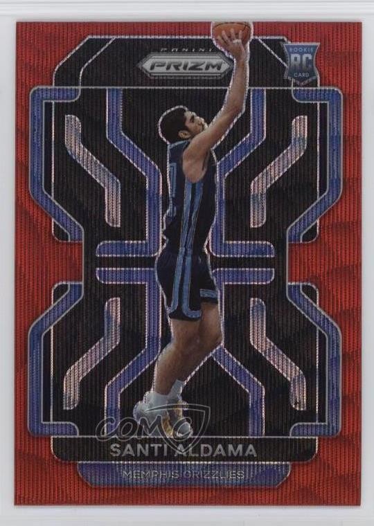 2021-22 Panini Prizm Ruby Wave Prizm Santi Aldama #276 07rd