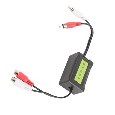 Radio Noise Filter Ground Loop Isolator Connectors 3.5mm/0.1in Car Stere SET
