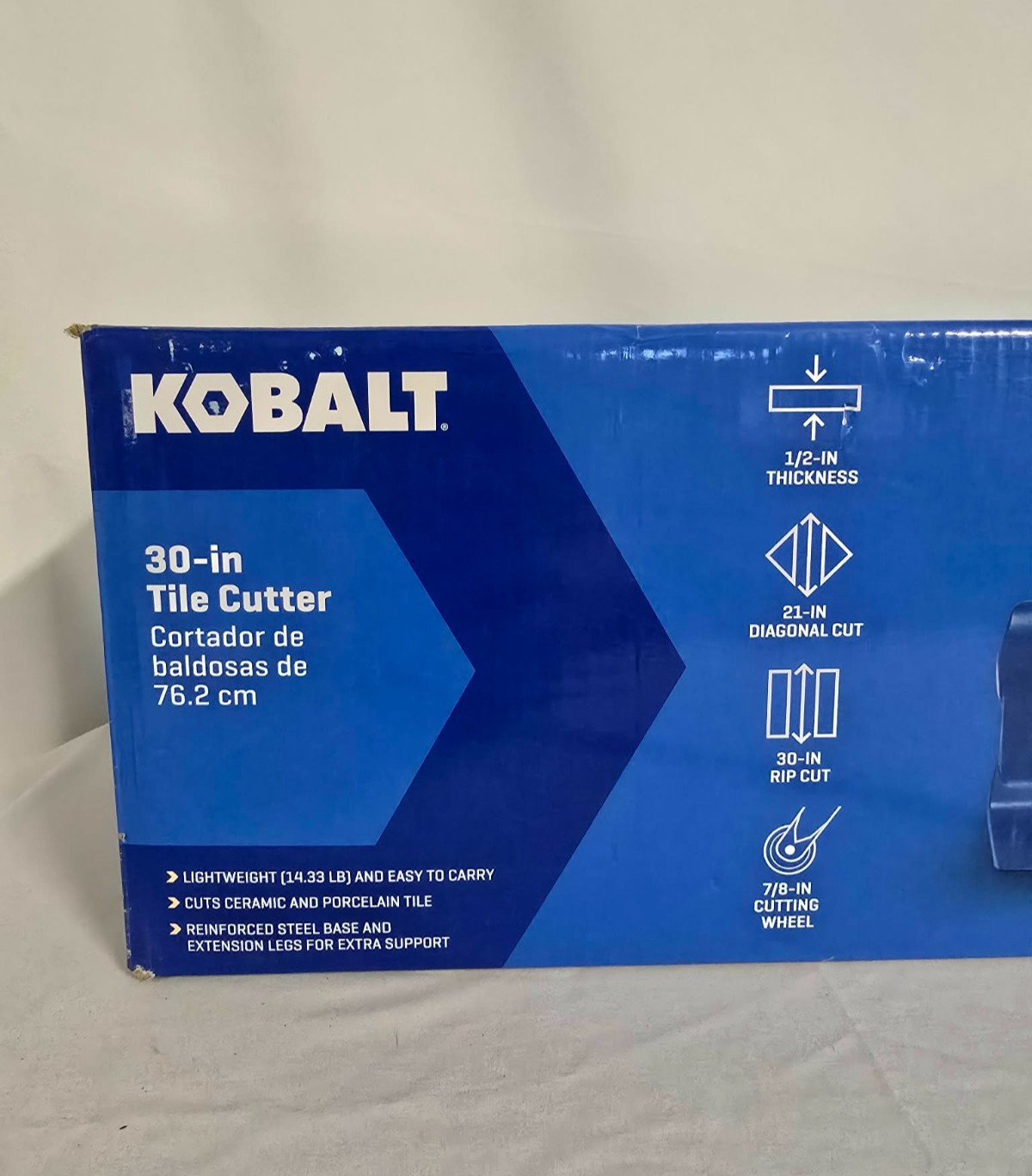 NEW- KOBALT 30" Ceramic & Porcelain Tile Cutter Kit- Up To 1/2" Thickness!