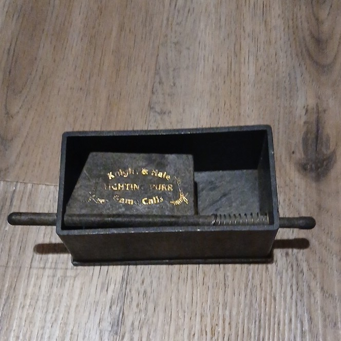 Knight & Hale Turkey Box Friction Call, Black Wood, 7in x 3in, 3.2oz