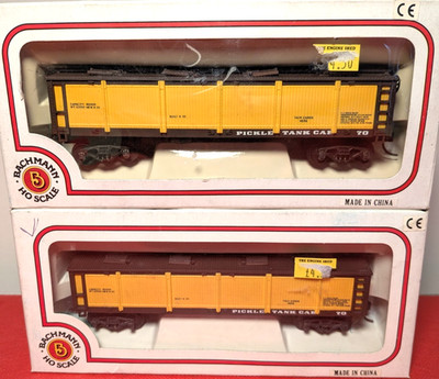 2 x Bachmann HO Scale 79941 Heinz Pickle Tank Cars Boxed Güterwagen - OVP