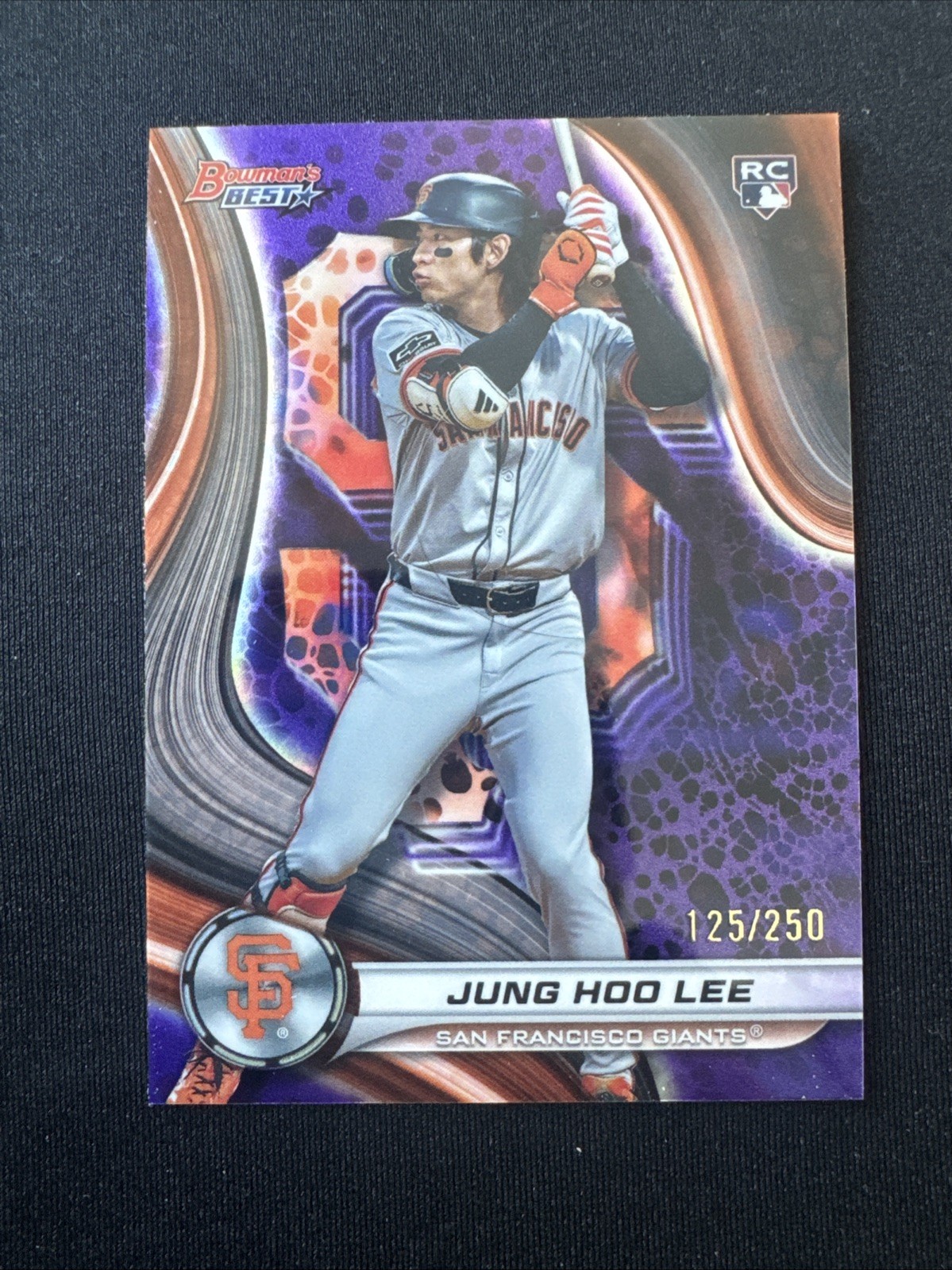 2024 Bowman's Best Jung-Hoo Lee #57 Purple Refractor /250 (RC)