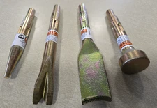 NOS Snap On PH2040 In-Line Air Hammer Mixed Lot of 4 Different Bits Chisel ~ USA