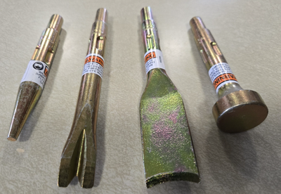 #ad NOS Snap On PH2040 In Line Air Hammer Mixed Lot of 4 Different Bits Chisel USA $79.00