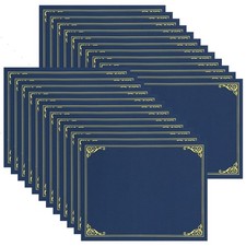 24-Pack 8.5 x 11 Navy Blue Award Certificate ...