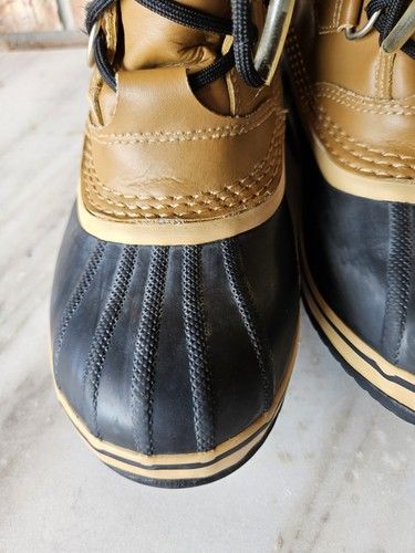 Sorel Thermo Winter Wasserdicht Spitze Gummi Beige Stiefel ~ Herren Größe 6 - Bild 11 von 12