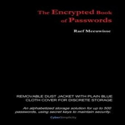 The Encrypted Book of Passwords Raef Meeuwisse Hardcover Cyber Si