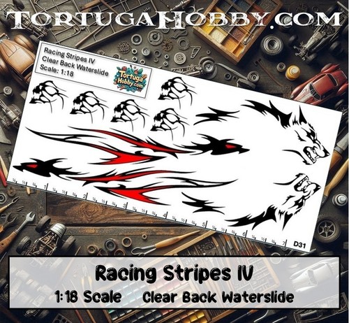 Racing Stripes IV - Waterslide - 1:24 Scale - Model / Derby Decal Sets - Picture 8 of 11