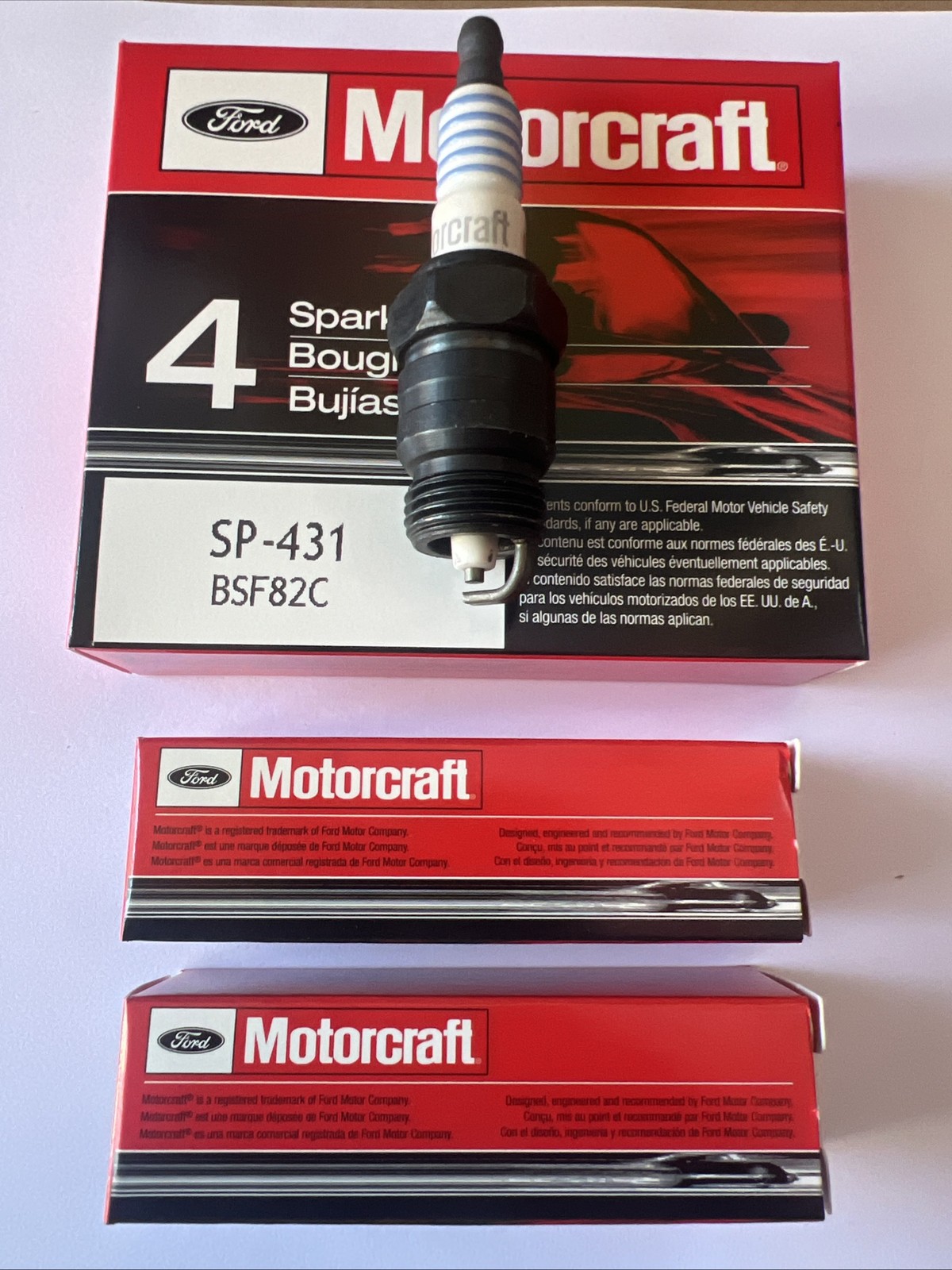 Set of 6 Spark Plug Motorcraft SP-431 BSF82C, BSF82CF6 Copper