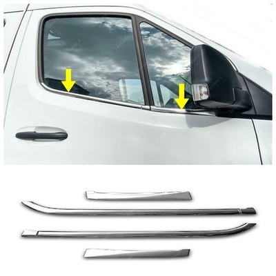 Chrom Fensterbodenblende 4tlg. S.STAHL für Mercedes SPRINTER W907 2018-UP