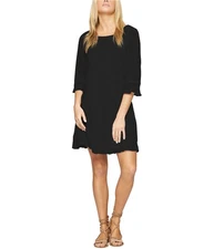 Sanctuary Clothing Womens Eyelet-Trim Pleated Dress