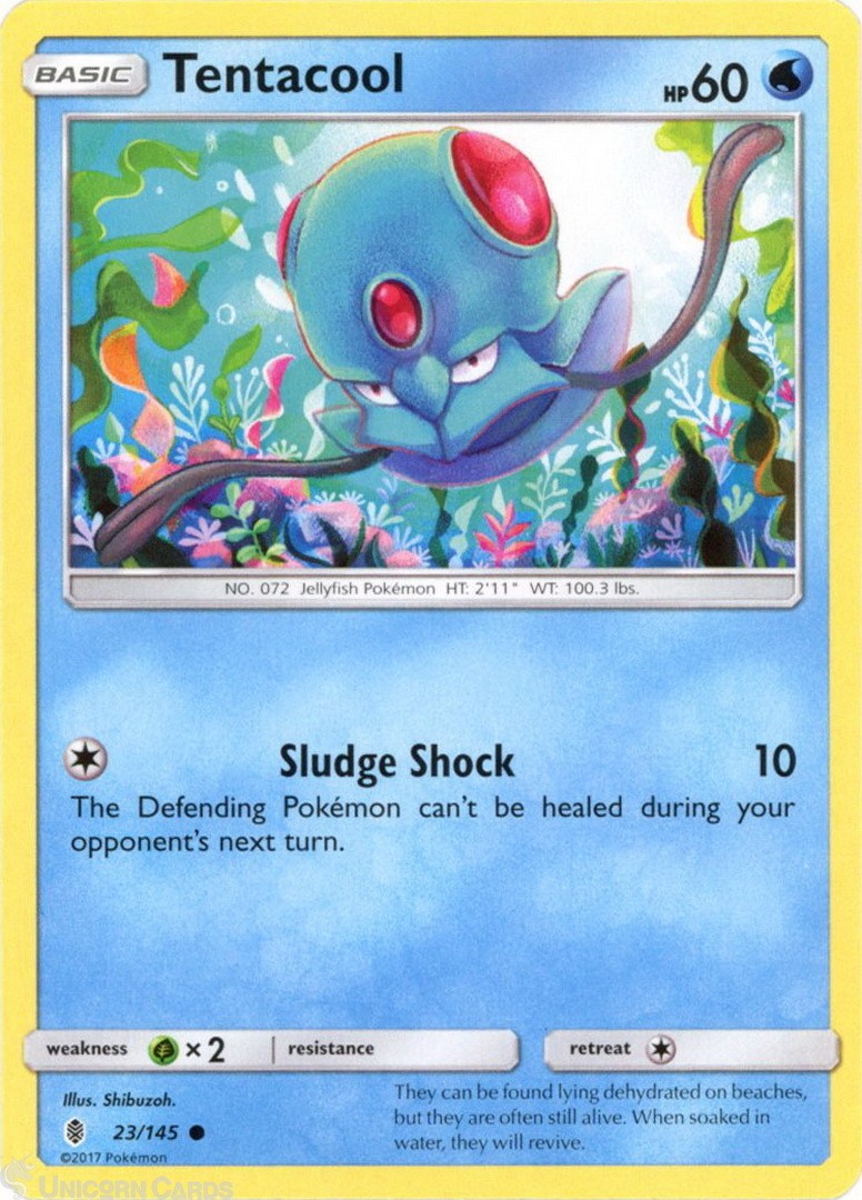 Tentacool 23/145 : Common Mint/Near Mint Pokemon Card : SM02: Guardians Rising