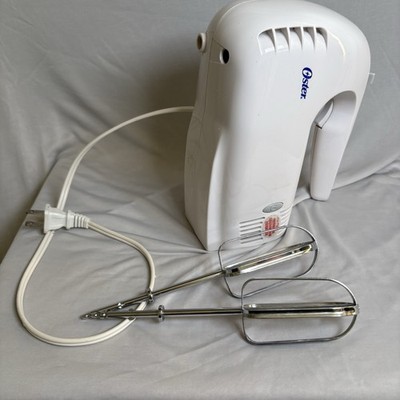 Oster Hand Mixer Five Speed with Beaters White Tested Works Model 2491 200 Watts